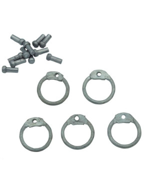 Round Riveted Aluminum Loose Rings Original Finish