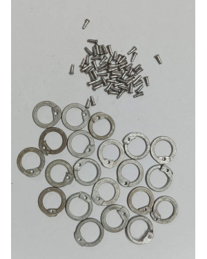 8 MM Flat Ring Loose Ring and Rivet Chainmail Repair Kit