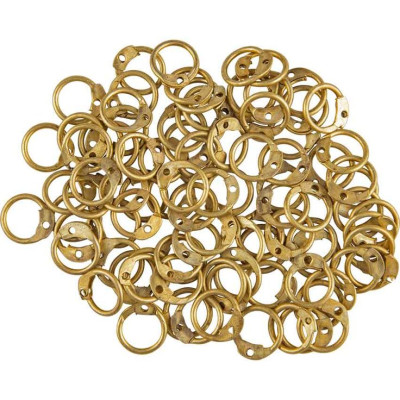 9 MM Round Brass Rings and Rivets Pack