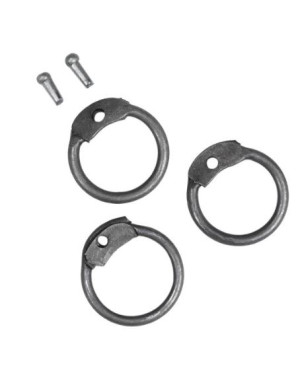 9 MM 16 Gauge Loose Round Ring with Pin Rivets