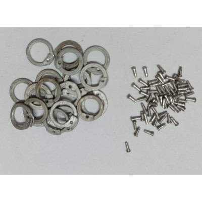 9 MM Stainless Steel Flat Ring and Rivet Pack