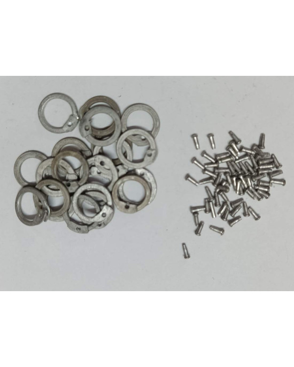 9 MM Flat Ring Chainmail Repair Kit with Pin Rivets