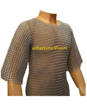 16 Gauge Butted Chain Mail Medium Long Length Sleeve Chest 38