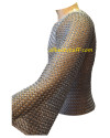 Long Chain Mail Hauberk Butted Chest 40 Long Length Sleeve image 1