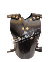Black Leather Breastplate Armour with Belt Warrior style image 1