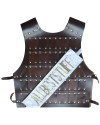 Leather Breastplate Cuirass Strong Harness Pulp Leather Armor image 5