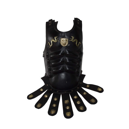 Medieval Black Leather Muscle Breastplate