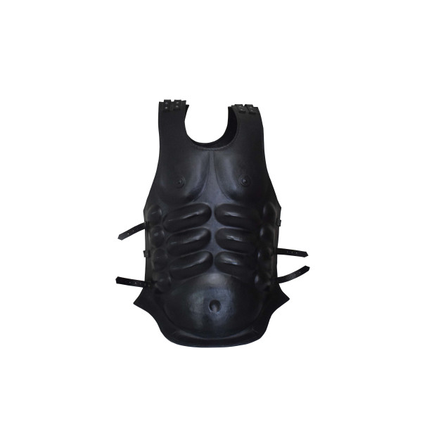 Medieval Black Leather Muscle Breastplates