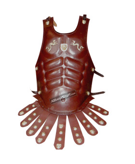 Brown Leather SCA Body Armour with Belt for SCA Medieval Fairs 