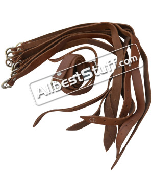 Brown Leather Small Belt Medieval LARP Costume Belt 24 Inches Long