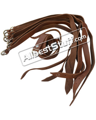 Brown Leather Small Belt Medieval LARP Costume Belt 24 Inches Long