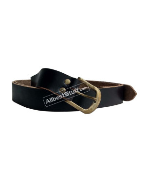 Leather Belt Medieval LARP Costume Waist Belt 70 Inches Long