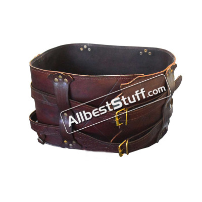 Medieval Luthor Leather Double Belt