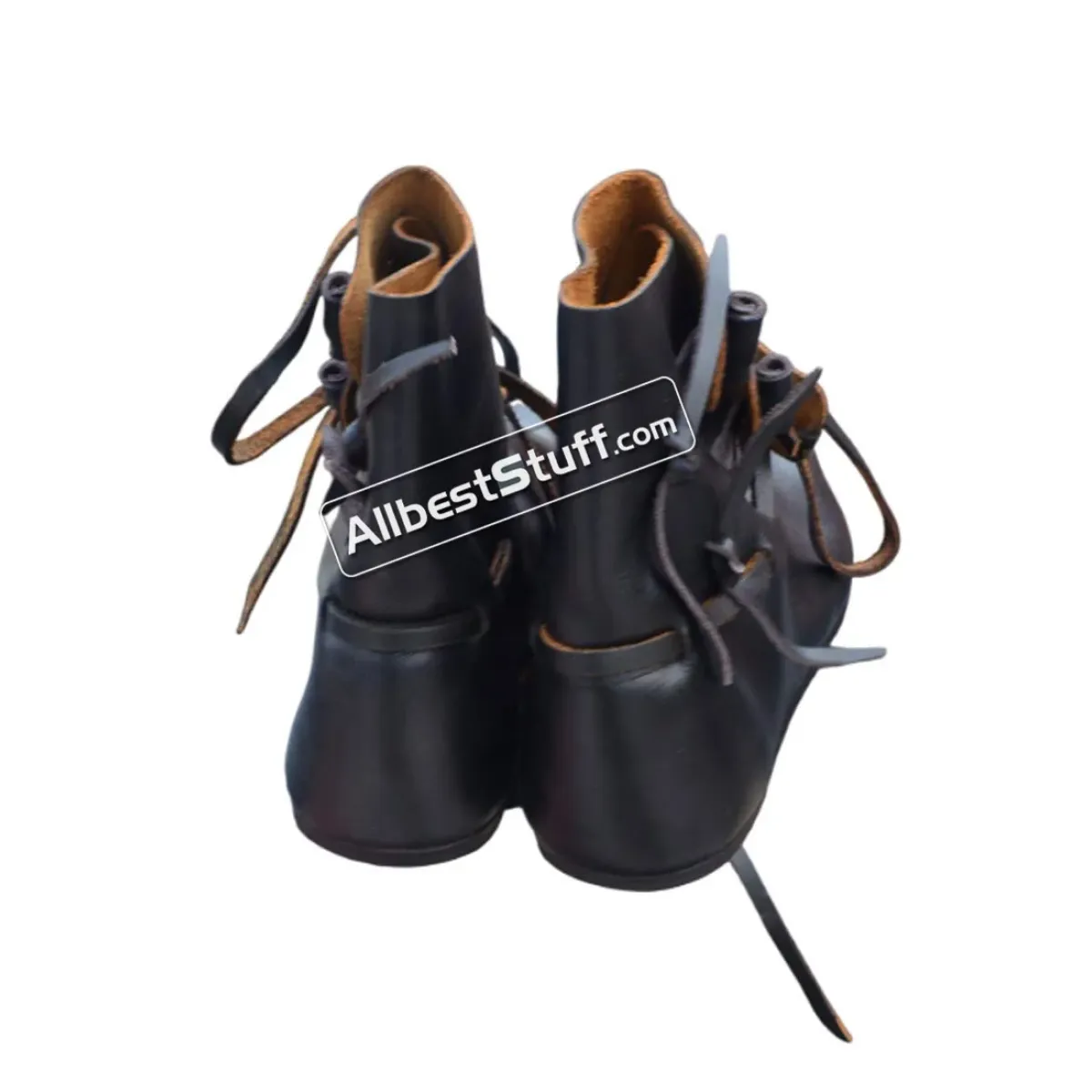 Medieval Dark Age Leather Shoes Handmade shoes with buttons