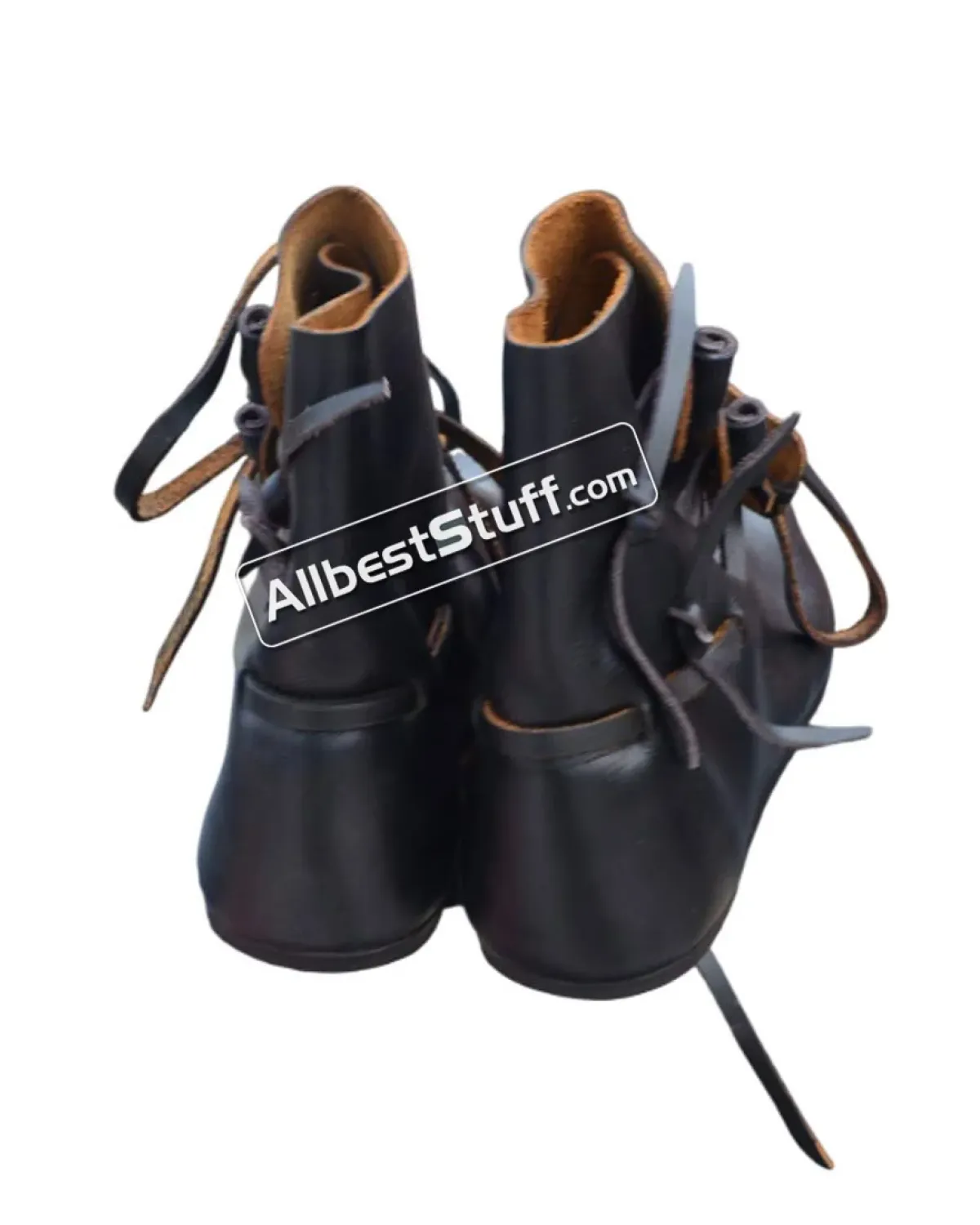 Medieval Dark Age Leather Shoes Handmade shoes with buttons