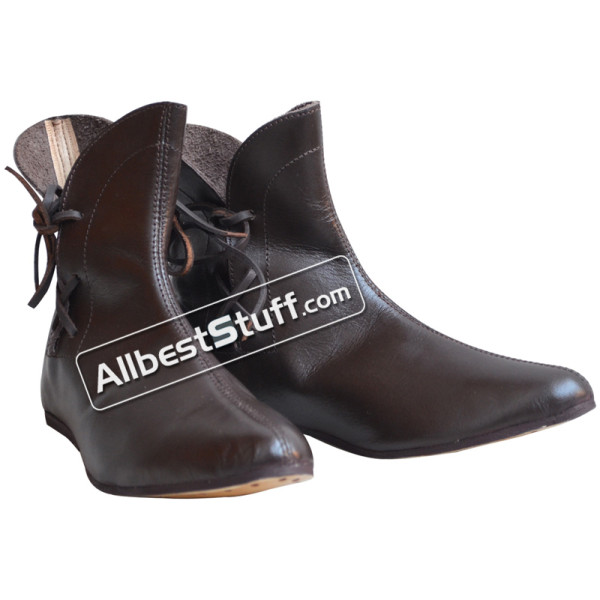 Medieval Gothic Boots Handmade Leather Shoes