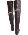 Medieval Leather Boot Female Long Thigh Length image 9