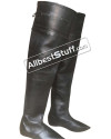 Medieval Leather Boot Female Long Thigh Length image 6