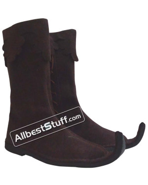 SALE! Medieval Leather Pirate Boots Grayish Brown