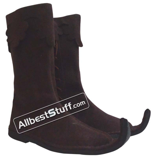 SALE! Medieval Leather Pirate Boots Grayish Brown
