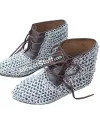 Medieval Ankle Rubber Sole Shoes with Aluminum Maille image 11