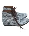 Medieval Ankle Rubber Sole Shoes with Aluminum Maille image 8