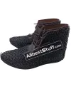 Medieval Ankle Rubber Sole Shoes with Chain mail image 3