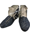 Medieval Ankle Rubber Sole Shoes with Chain mail image 7