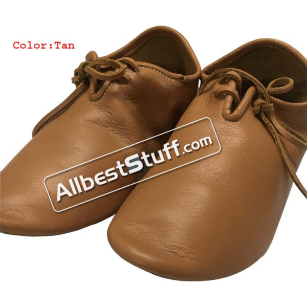 Medieval Hand Made Boots Ankle Leather Shoes