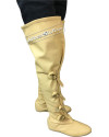 Medieval Thigh Length Boots Soft Leather Shoes SCA Renaissance image 3