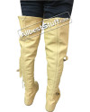 Medieval Thigh Length Boots Soft Leather Shoes SCA Renaissance image 5