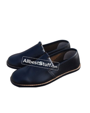 Medieval Men Shoes Slip on Style Genuine Leather