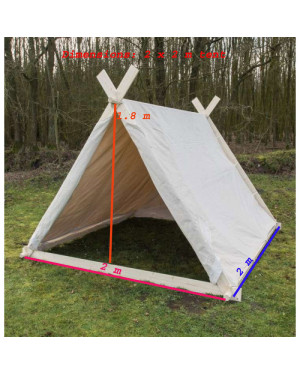 Historical Viking Tent 350 gsm Natural Color