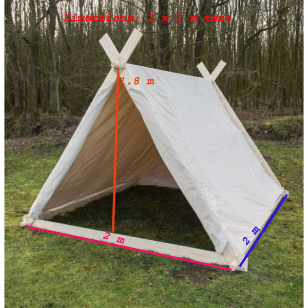 Historical Viking Tent 350 gsm Natural Color