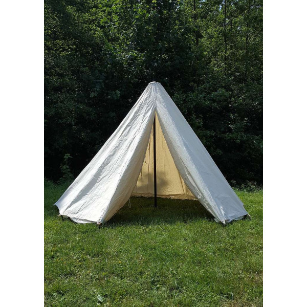 Medieval Conical Tent Natural Color 350 gsm Cotton