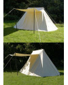 Medieval Historical Jorvik Saxon Tent 350 gsm Natural Color image 1