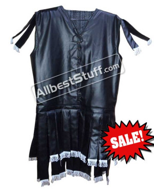 Chainmail Armor Leather Finished Padded Sleeveless Gambeson