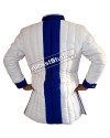Thick Padded Gambeson White with Blue image 2