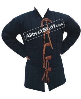 Cotton Gambeson Padded Armour Aketon Medieval Coat Jacket