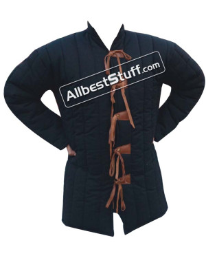 Cotton Gambeson Padded Armour Aketon Medieval Coat Jacket