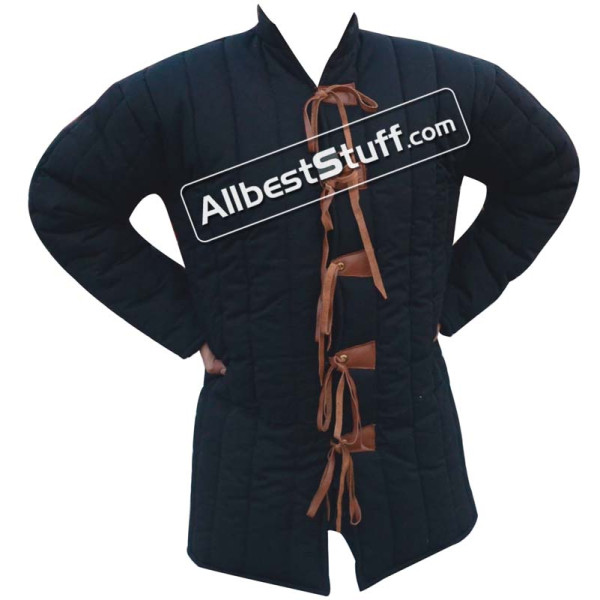 Cotton Gambeson Padded Armour Aketon Medieval Coat Jacket
