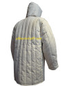 White Gambeson Padded Armour Aketon Medieval Coat Jacket image 2