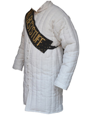 Medieval Linen Gambeson Padded Long Length 38 inches