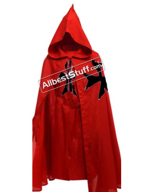 Medieval Warrior LARP Cosplay Costume Templar Knights Tunic CAPE Cross Cloak