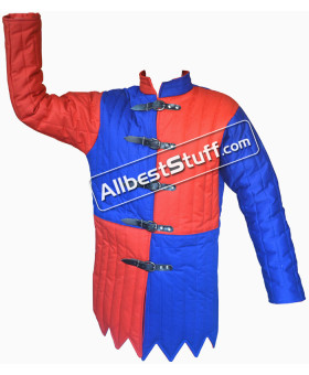 Multi Colored Medieval Thick Padded Gambeson