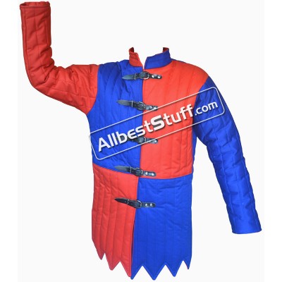 Multi Colored Medieval Thick Padded Gambeson