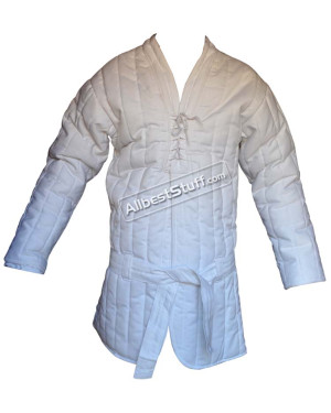 Padded Gambeson Front Close with Belt