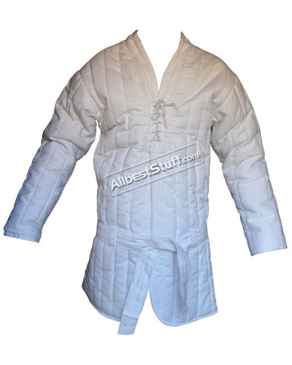 Padded Gambeson Front Close with Belt