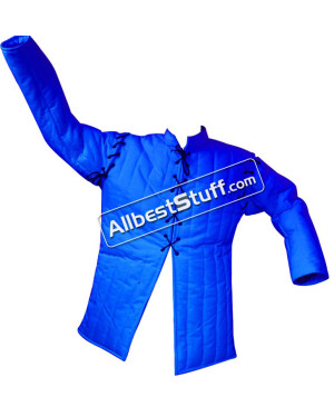 SALE! Medieval Thick Padded Gambeson Stitched Sleeves