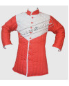 Thick Padded Gambeson Red with White image 2